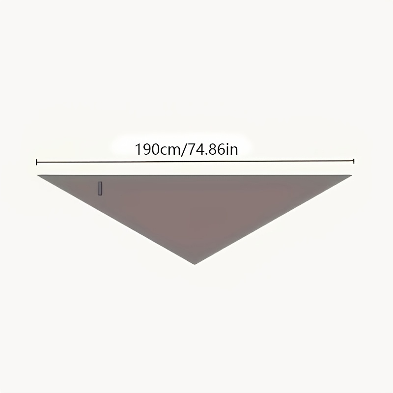 Fringed Triangle Shawl, Solid Color Scarf for Autumn/Winter